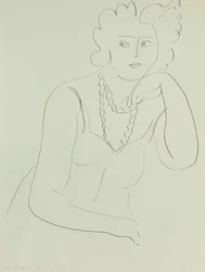 Femme avec collier