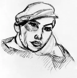 Jeune marin à Collioure, vers 1907 (dessin)