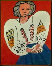 la blouse roumaine 1940 (oil on canvas)