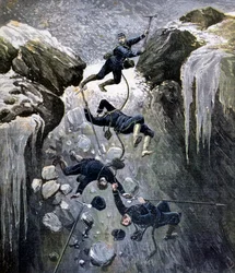 Un terrible accident dans les Alpes, 1892