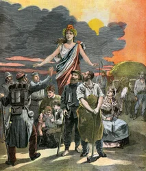 Gravure allégorique de la République française
