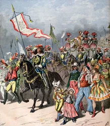 Carnaval français du bœuf gras, autrefois, 1891
