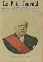 Portrait de Ferdinand Marie de Lesseps (1805-94) du Petit Journal, 16 décembre 1894