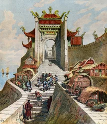 Vue de la porte de Shanghai