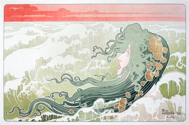 La Vague, affiche par Henri Livemont