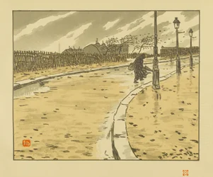 De la rue Lamarck [Les trente-six vues de la tour Eiffel]
