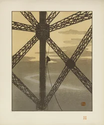Le peintre de la tour [Les trente-six vues de la tour Eiffel]