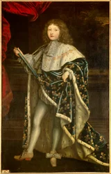 Portrait de Louis XIV enfant (1638 - 1715) en costume sacré