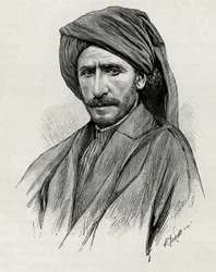 Portrait du cheikh Moses, le plus puissant chef tribal de l