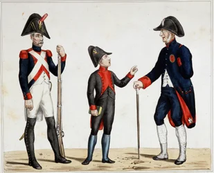 Un vétéran des armées, un élève du Lycée Napoléon et un invalide de guerre