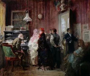 Naissance, Mairie du 19e Arrondissement, vers 1881