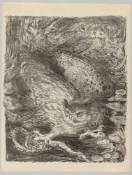Les vendanges ! : Sept hiboux et un serpent, vers 1900