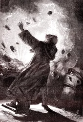 Le moine Berthold Schwartz, "De la Terre à la Lune" de Jules Verne