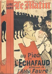 Au pied de la potence, publicité pour Le Matin