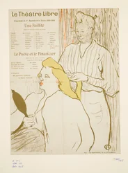 Hairdresser, program of the Théâtre Libre