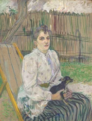 Dame avec un chien