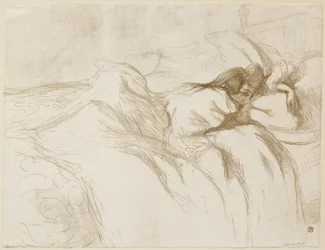 Femme allongée - au réveil
