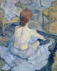 Femme à sa toilette