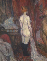 Femme devant un miroir