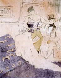Femme en corset de "Elles