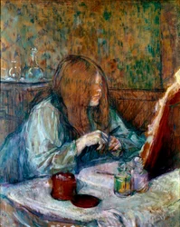 À la toilette, madame Poupoule