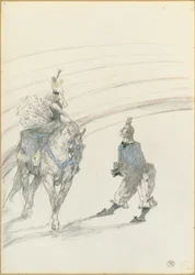Au Cirque: Écuyère de panneau, 1899