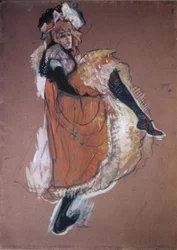 Jane Avril dansant