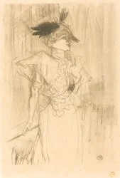 Mlle. Marcelle Lender, debout, 1895