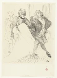 Portrait des acteurs Gabrielle Rejane et Felix Galipaux dans la pièce Madame Sans-Gêne