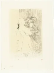 Portrait de la chanteuse Marcelle Lender et du chanteur Numa Auguez dans l