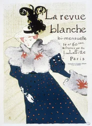 Affiche pour La Revue blanche réalisée par Henri de Toulouse-Lautrec en 1895