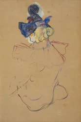 Femme assise de dos (étude pour Au Moulin Rouge)