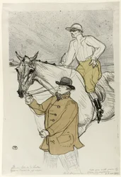 Le Jockey allant au poteau