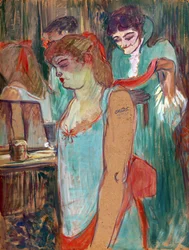 La Femme tatouée ou La Toilette - par Henri de Toulouse Lautrec