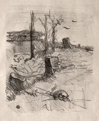 Un Cimetière en Galicie, 1898