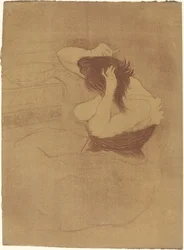 Femme qui se peigne, 1896