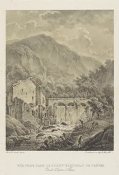Paysage montagneux avec moulin à eau près de Trèves