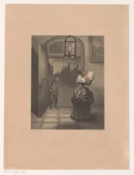 Femme lisant une lettre