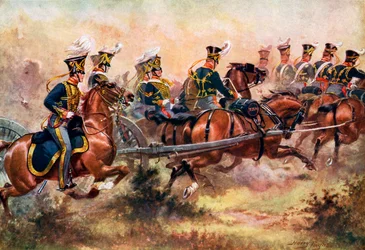 Artillerie royale à cheval, vers 1832, vers 1920