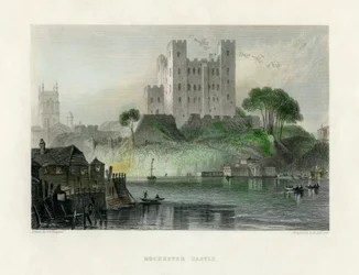 Château de Rochester, Kent, milieu du 19e siècle