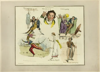 Plaque des illustrations aux chansons populaires
