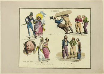 Plaque des illustrations aux chansons populaires