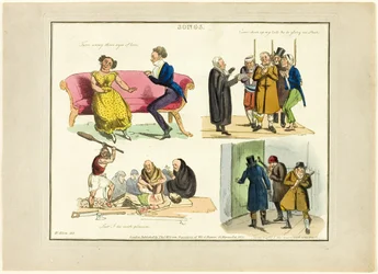 Plaque des illustrations aux chansons populaires