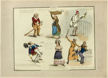 Plaque des illustrations aux chansons populaires