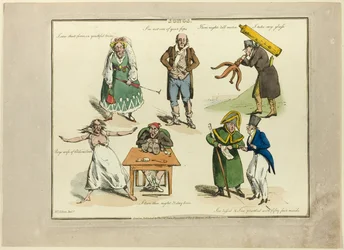 Plaque des illustrations aux chansons populaires