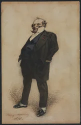 Autoportrait dans le rôle de M. Prudhomme, 1873