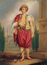 Portrait de Thomas Hope en costume turc