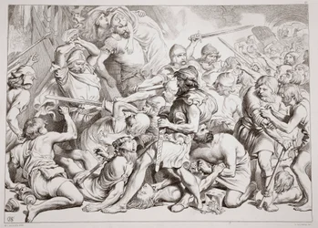 Comment Hereward sauve Alftruda, illustration de 
