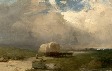 Le chariot du transporteur, vers 1845