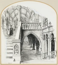 Le grand escalier, hôtel de ville